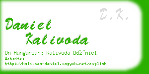 daniel kalivoda business card